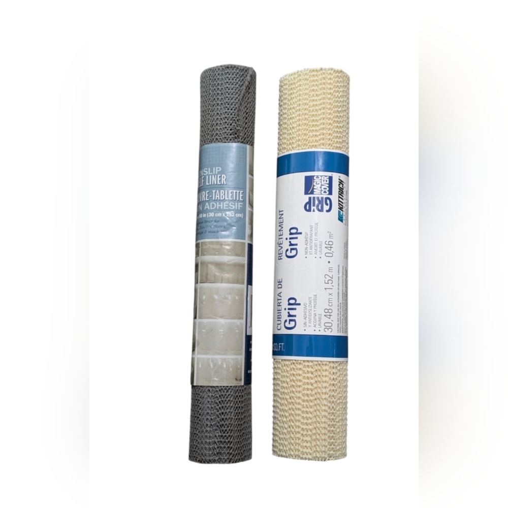 Duck Brand Shelf Liner Set - Gray and Cream